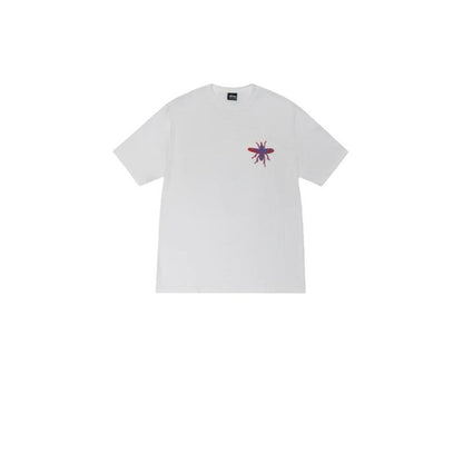 STUSSY FLYING INSECTS PRINT TEE WHITE