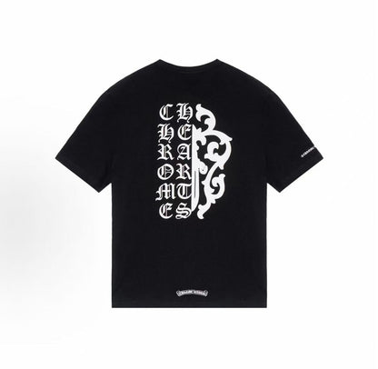 Chrome Hearts Sanskrit Sword Embroidered Short-Sleeved T-Shirt (For Both Men and Women)