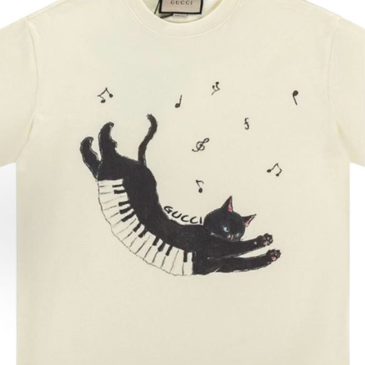 GUCCI - Cartoon Animal Print Loose Casual Short-Sleeved Round-neck T-Shirt - Men's and Women's style alike