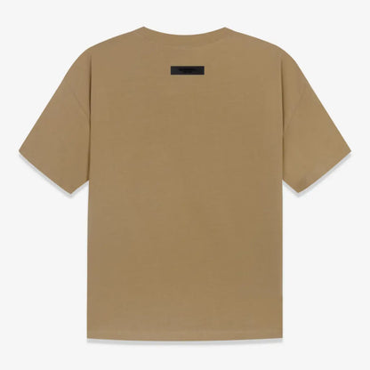 FOG FEAR OF GOD 22 ESSENTIALS double line single row flocking loose T-shirt Oak brown