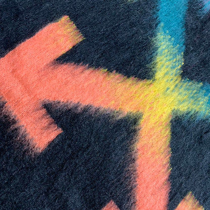 Off-White gradient arrow mohair hoodie