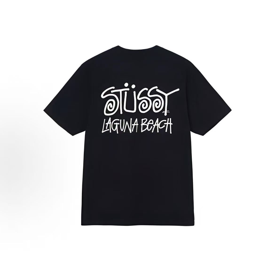 Stussy × OUR LEGACY Collection - Color-matching Letter Logo Short-Sleeved American Retro T-Shirt (Same Style for Both Men and Women)