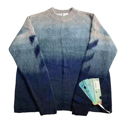 Off-White gradient arrow mohair hoodie