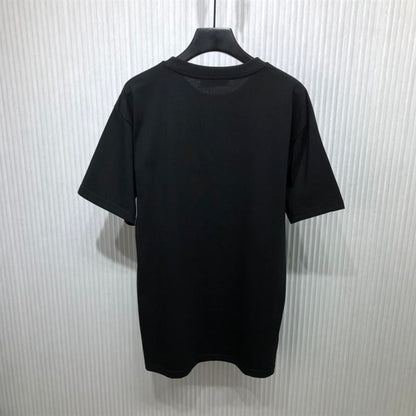 DOLCE & GABBANA COTTON T-SHIRT WITH METALLIC DG LOGO – DT015