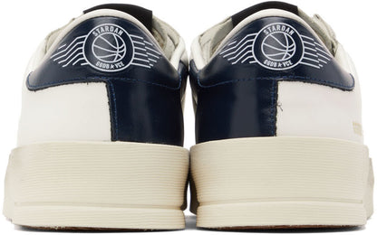 GOLDEN GOOSE حذاء سنيكرز Stardan أبيض وكحلي