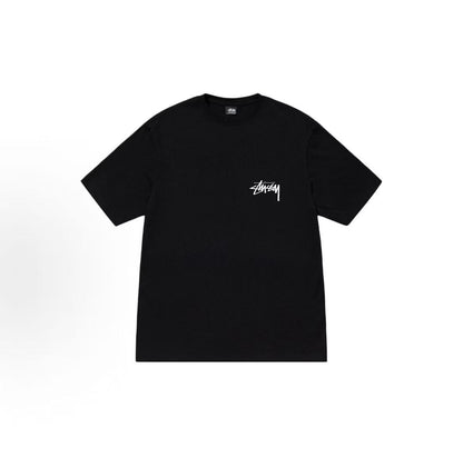 Stussy SS23 Collection Kittens Tee - 3D Cat Cartoon Pattern Embroidery with Letter Logo on Round Neck Short Sleeve T-shirt. Available for both men and women.