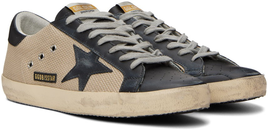 GOLDEN GOOSE حذاء سنيكرز سوبر ستار بيج وأسود