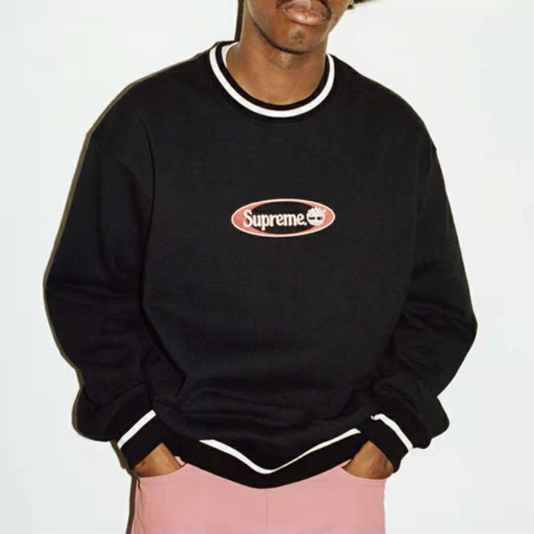 Supreme ×Timberland Logo Hoodie Black/White