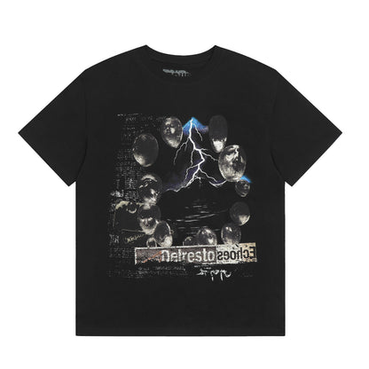 Travis Scott Flower Print Tshirt Black