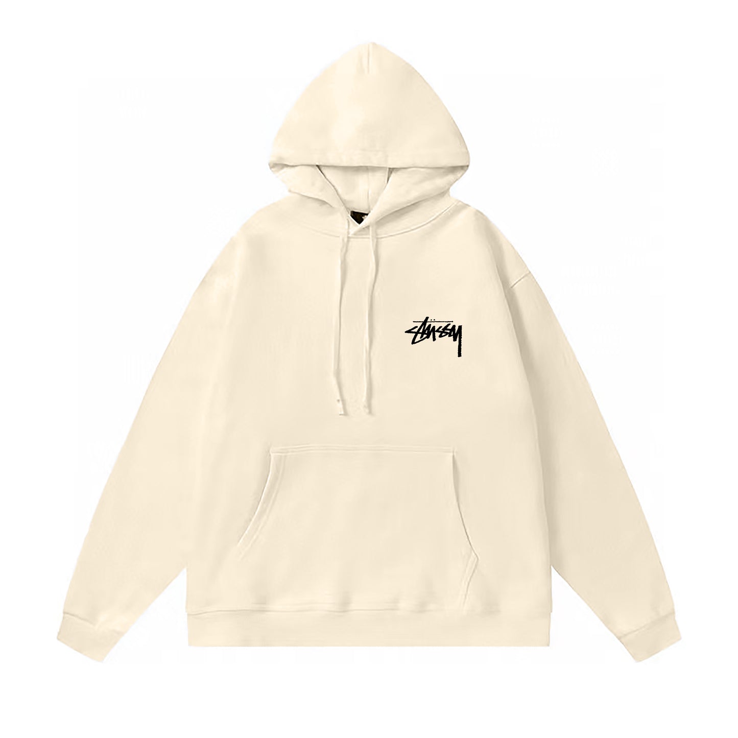 STUSSY DICE PRINT HOODIE CREAM