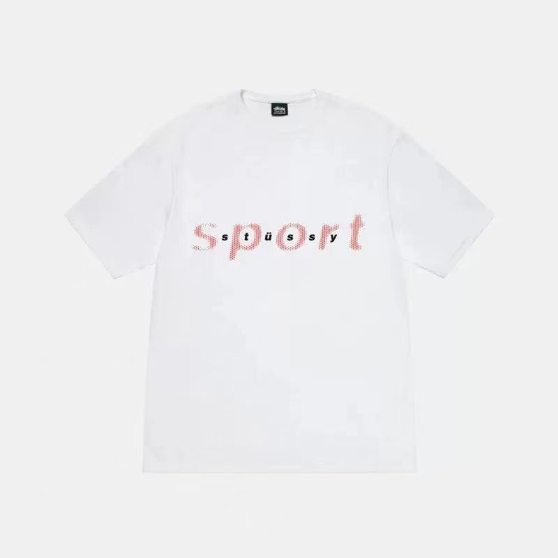 STUSSY SPORT PRINT TEE WHITE