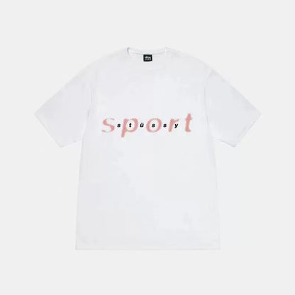 STUSSY SPORT PRINT TEE WHITE