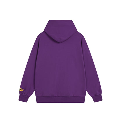 Drew House Smiley Face Series Mascot Navy Smiley Face Hooded Fleece Sweatshirt Winter Unisex Navy Blue