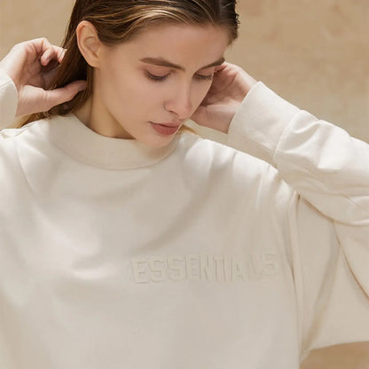 FOG FEAR OF GOD Essentials casual bottoming shirt 22 renewal long sleeves white