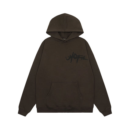 Travis Scott Skeleton Print Hoodie Khaki