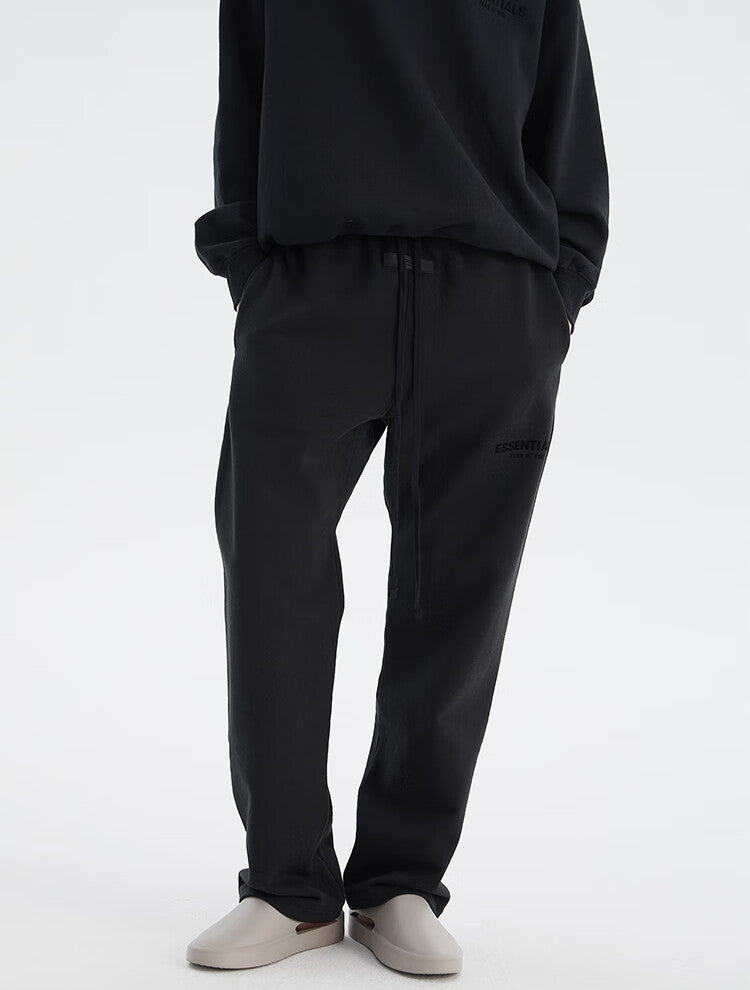 FEAR OF GOD ESSENTIALS Multi-stitch small label flocked straight trousers