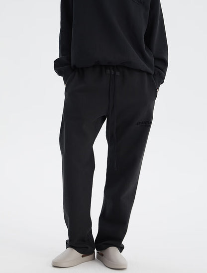 FEAR OF GOD ESSENTIALS Multi-stitch small label flocked straight trousers