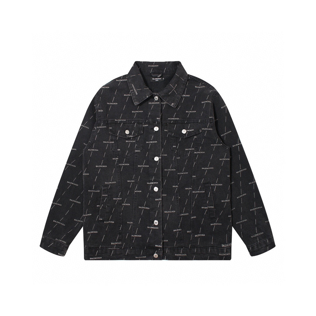 Balenciga logo jacket lx9922 black