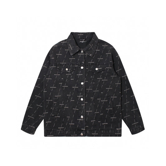 Balenciga logo jacket lx9922 black