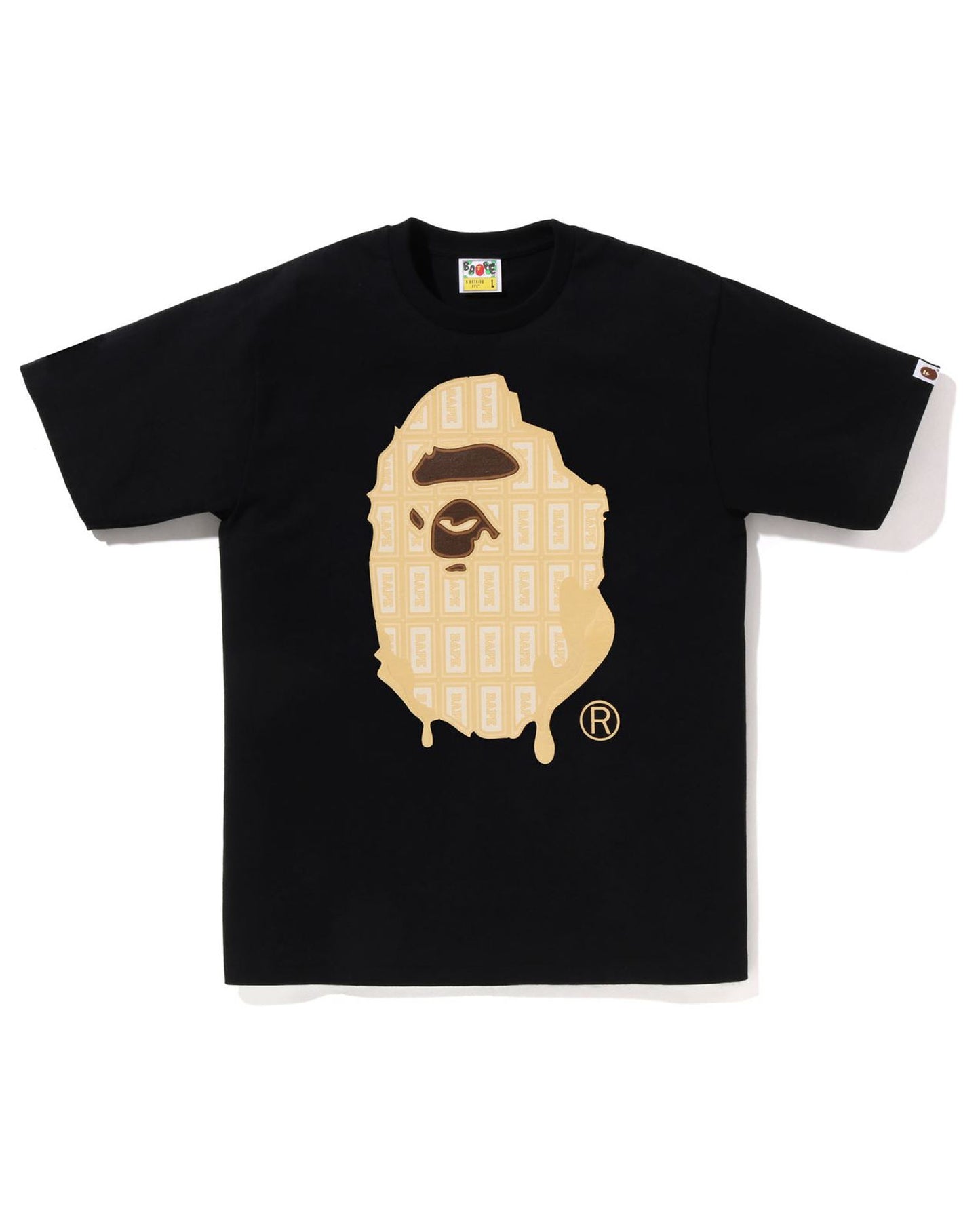 A Bathing Ape Valentine Chocolate Ape Head Tee In Black