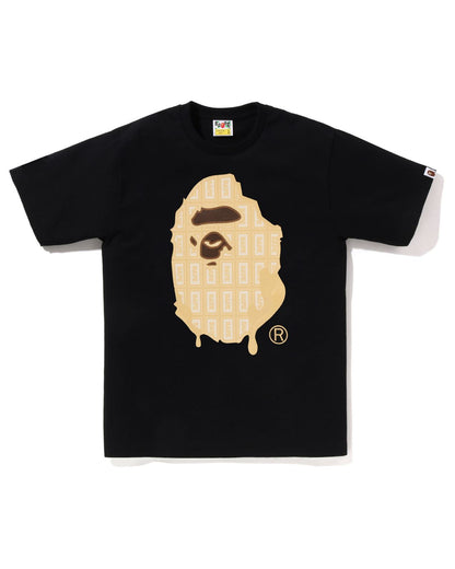A Bathing Ape Valentine Chocolate Ape Head Tee In Black