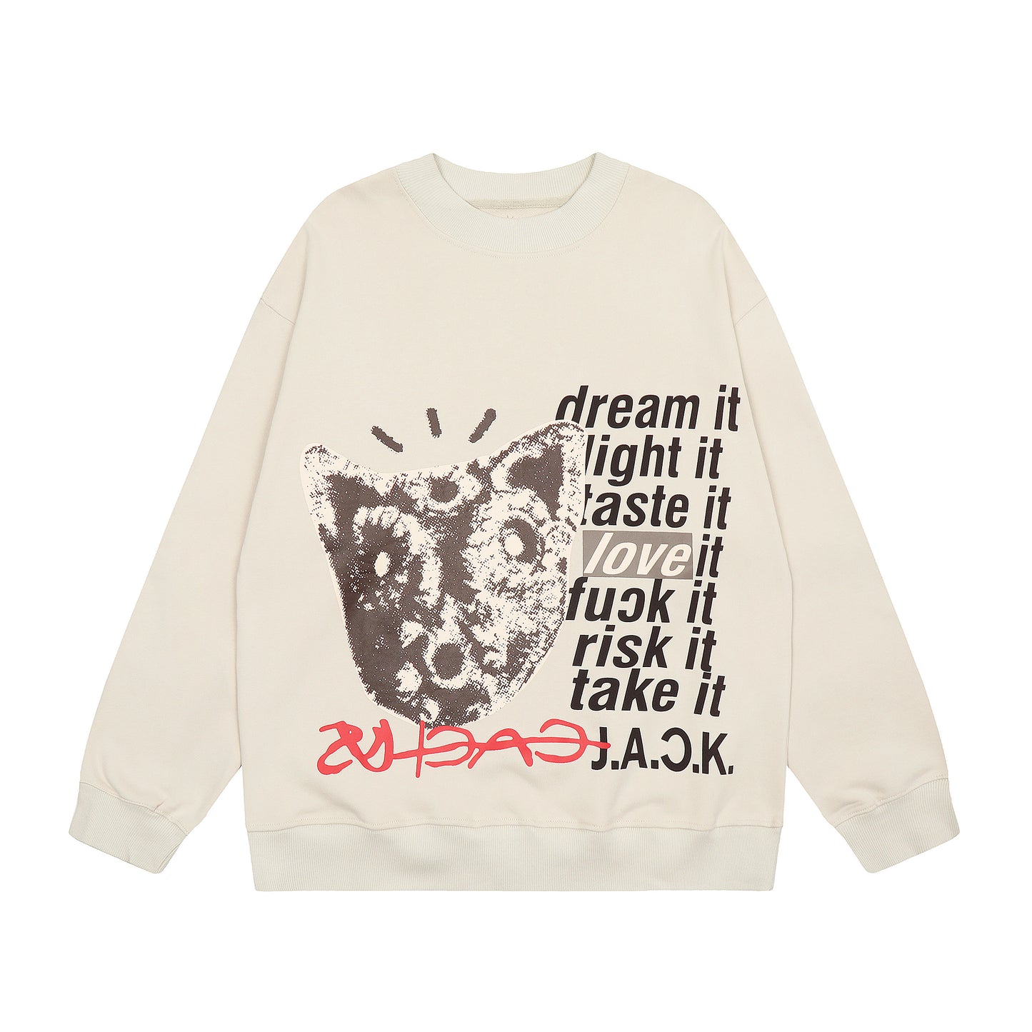 Travis Scott Sun Print Hoodie Apricot
