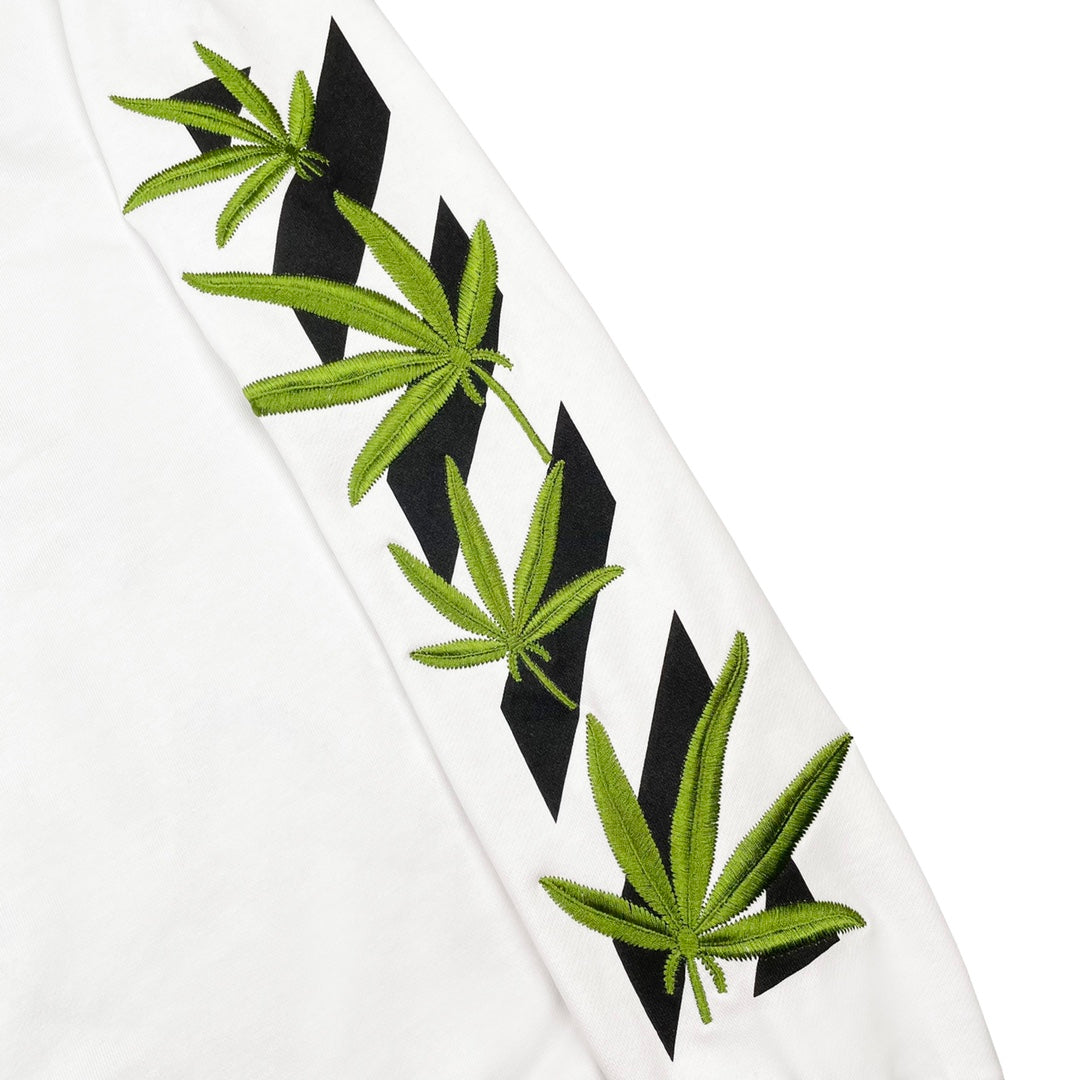 Off-White bamboo arrow print hoodie white