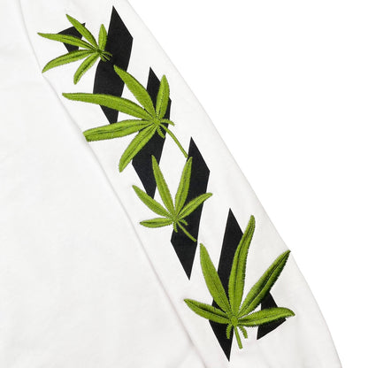 Off-White bamboo arrow print hoodie white