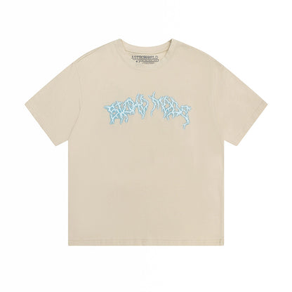 Travis Scott Cactus Jack Lightning Logo Tee Cream