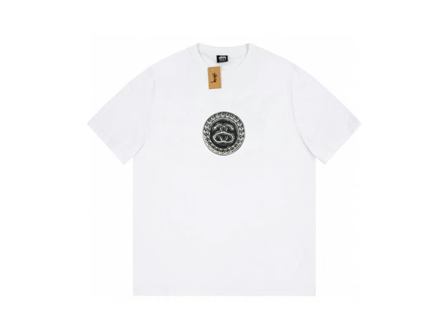 STUSSY ×NIKE  LOGO TEE WHITE