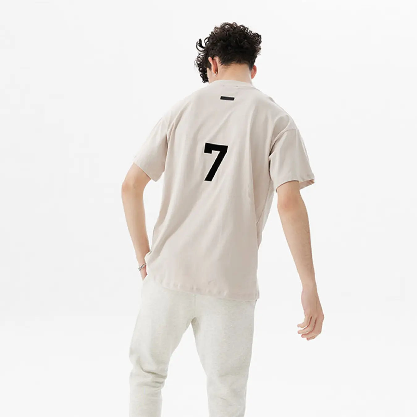 FOG FEAR OF GOD Season 7 main line 7-word loose casual T-shirt white
