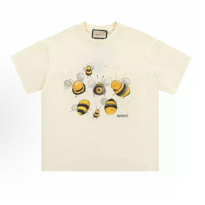 GUCCI Gucci Summer Beesuit Cute Short-Sleeved Round-Neck T-Shirt for Men and Women of the Same Style