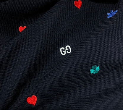 GUCCI POLO WITH SYMBOLS EMBROIDERY – GGS045