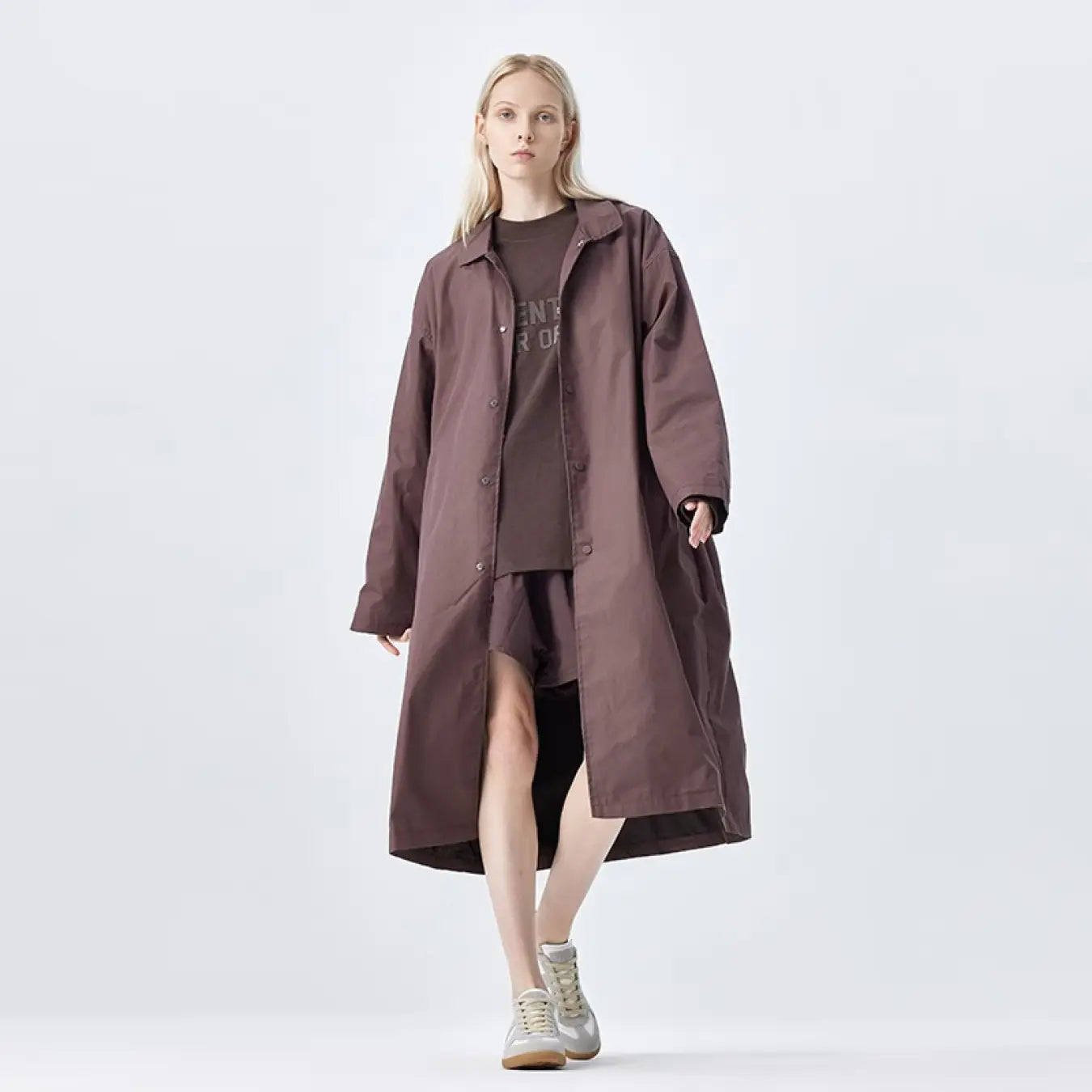 FOG FEAR OF GOD 23 double line retro casual windbreaker ESSENTIALS long coat