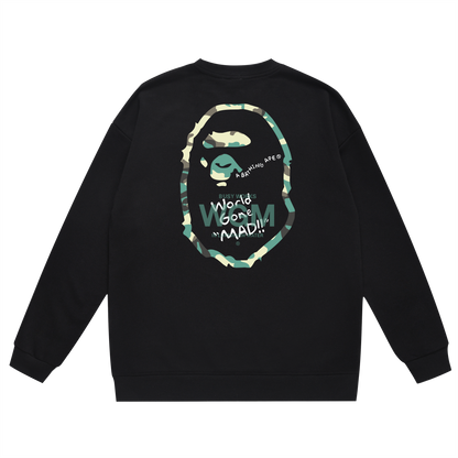 A Bathing Ape Logo Hoodie Black