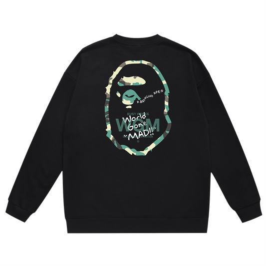 A Bathing Ape Logo Hoodie Black