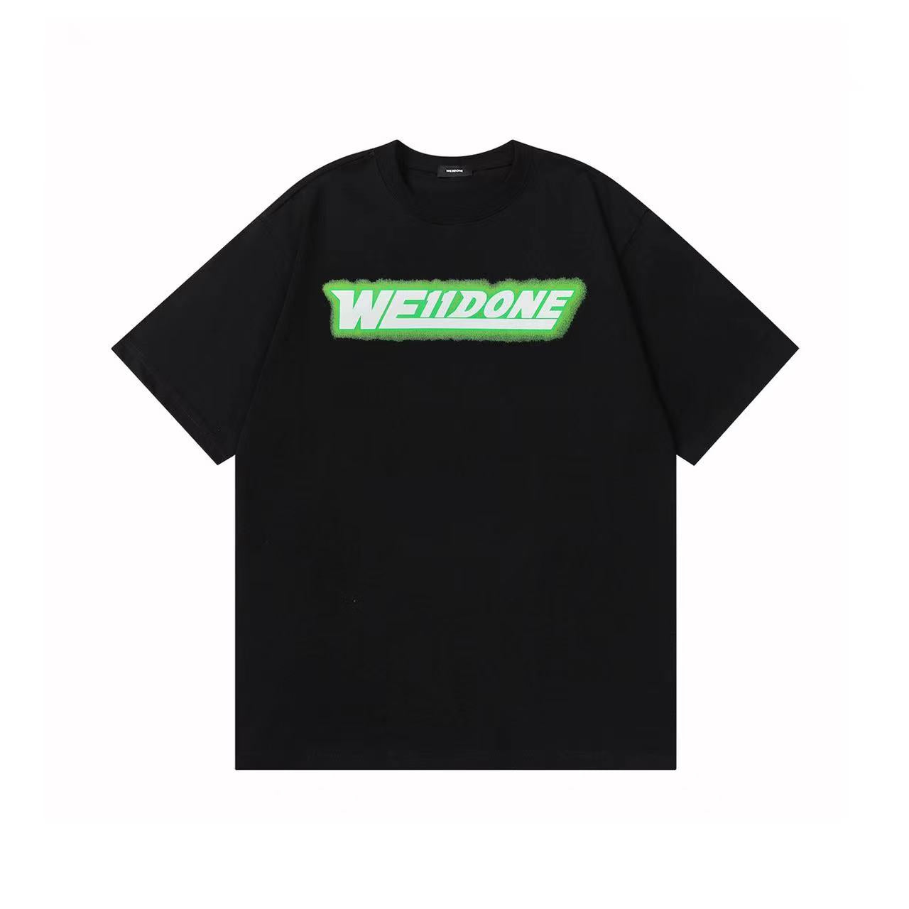 WE11DONE Letter Logo Tee Black