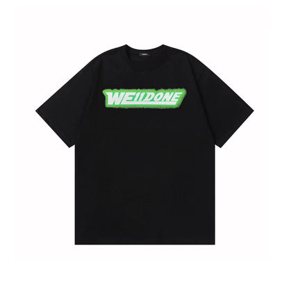 WE11DONE Letter Logo Tee Black