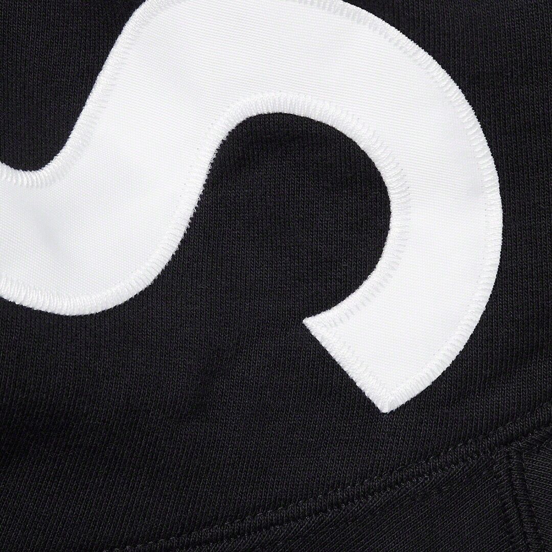 Supreme Contrast Hoodie Black