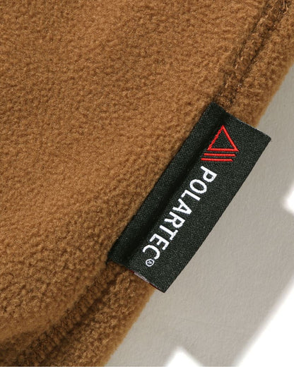 A Bathing Ape X Polartec Wide Fit Crewneck In Camel