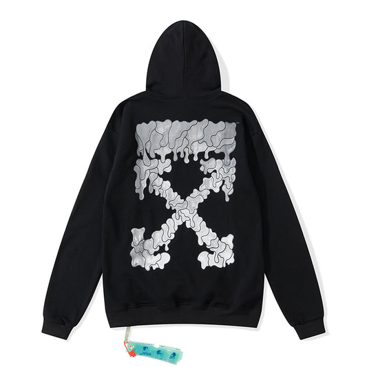 Off-White dissolve arrow hooded sweater black