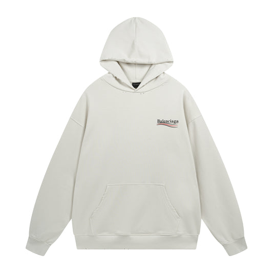 Balenciga logo hoodie BL238029 white