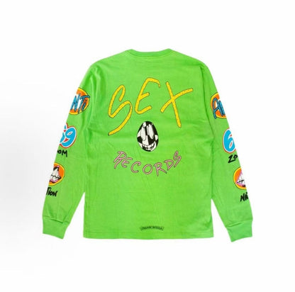 Chrome Hearts Matty Boy series Logo printed hooded pullover long-sleeved T-shirt, same style for both men and women, green color