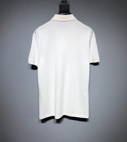 DIOR CD ICON POLO SHIRT WHITE COTTON PIQUÉ – DOT025