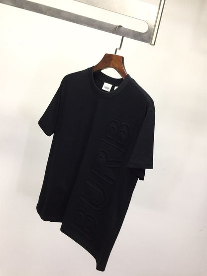 BURBERRY EMBOSSED LOGO COTTON OVERSIZED T-SHIRT – BRS025