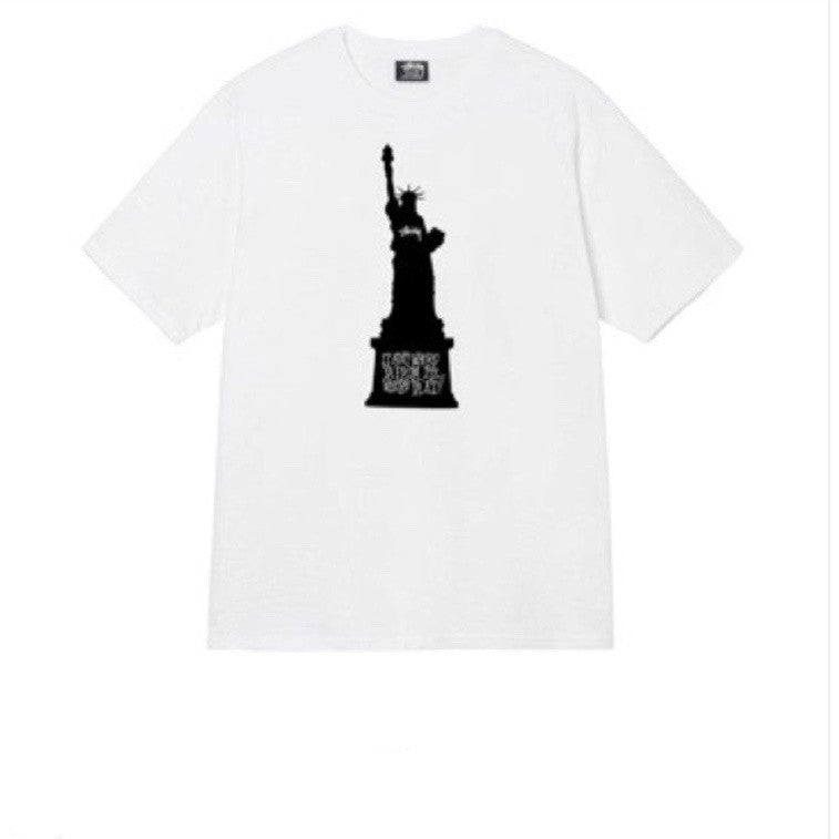 STUSSY STATUE OF LIBERTY TEE WHITE