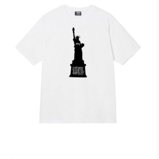 STUSSY STATUE OF LIBERTY TEE WHITE