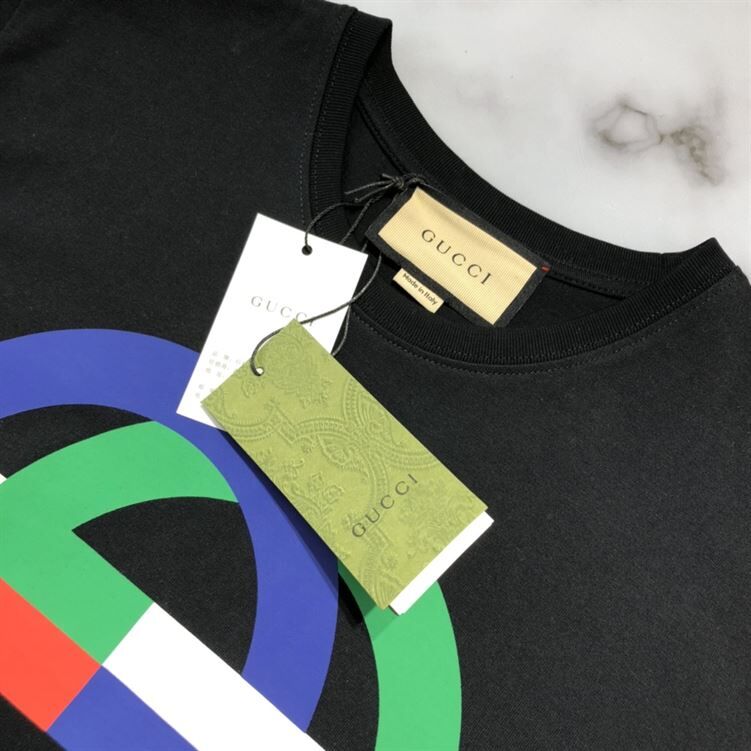 GUCCI ROUND GG PRINT COTTON T-SHIRT – GGS039