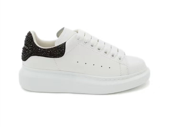 Alexander Mcqueen Women's Oversized Sneaker in White/jet Black