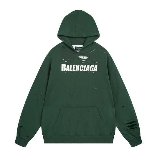Balenciga logo hoodie BL238001 green